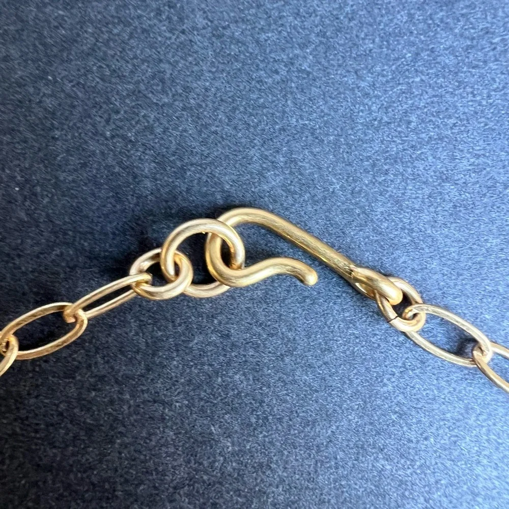 Madewell Gold Paperclip Chain Short Necklace - Picture 3 of 4